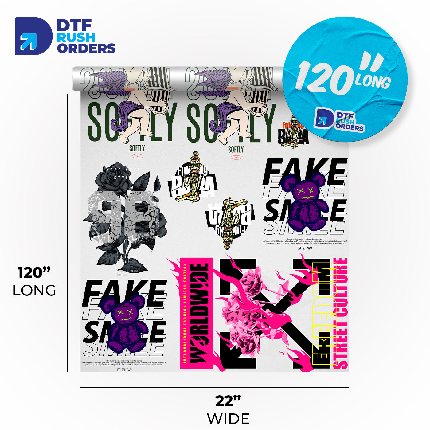 Wholesale Premium DTF Gang Sheet Transfers - Order your DTF Transfers Now