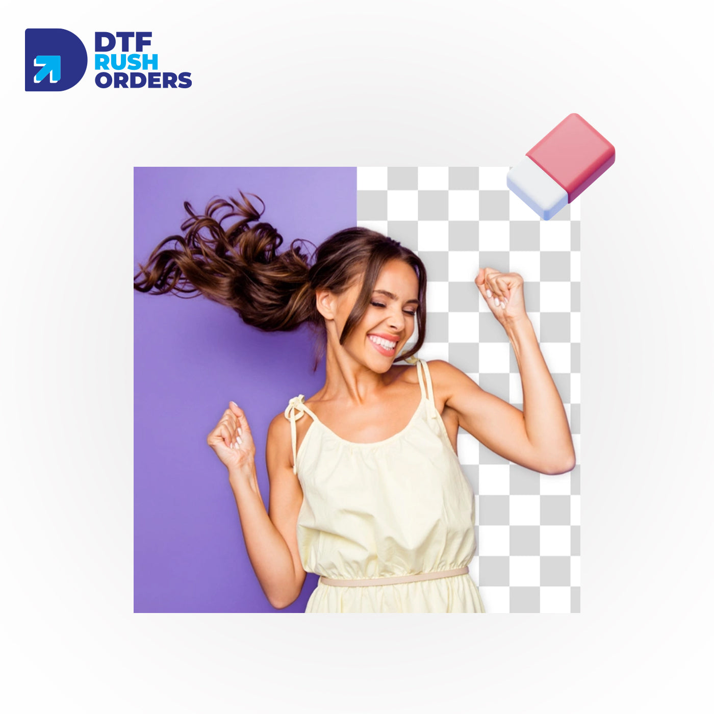 DTF Rush Orders Background Removal Service