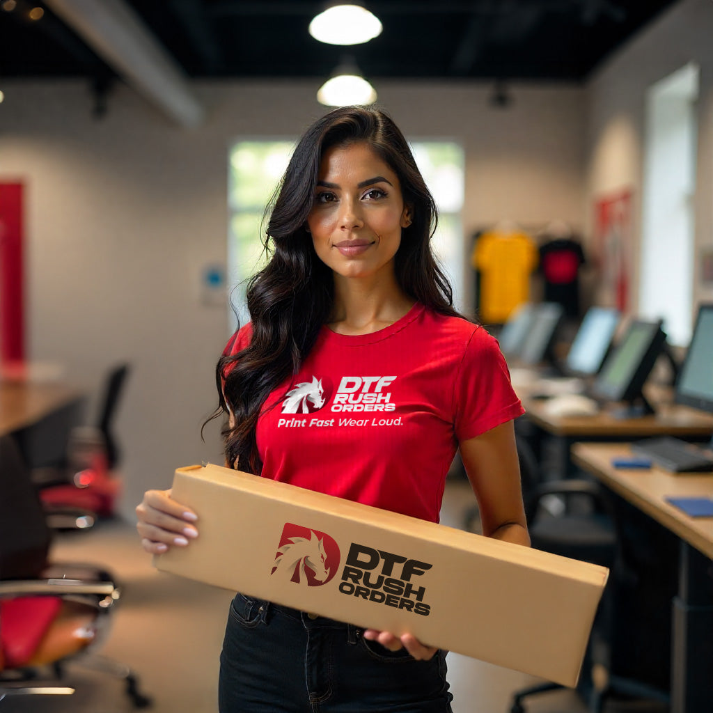 Our DTF Rush Orders team is standing by to get your prints ready for pick up today with Same Day Printing