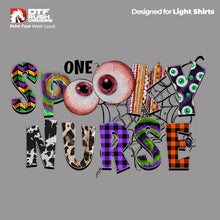 One Spooky Nurse Halloween DTF Transfer design for shirts